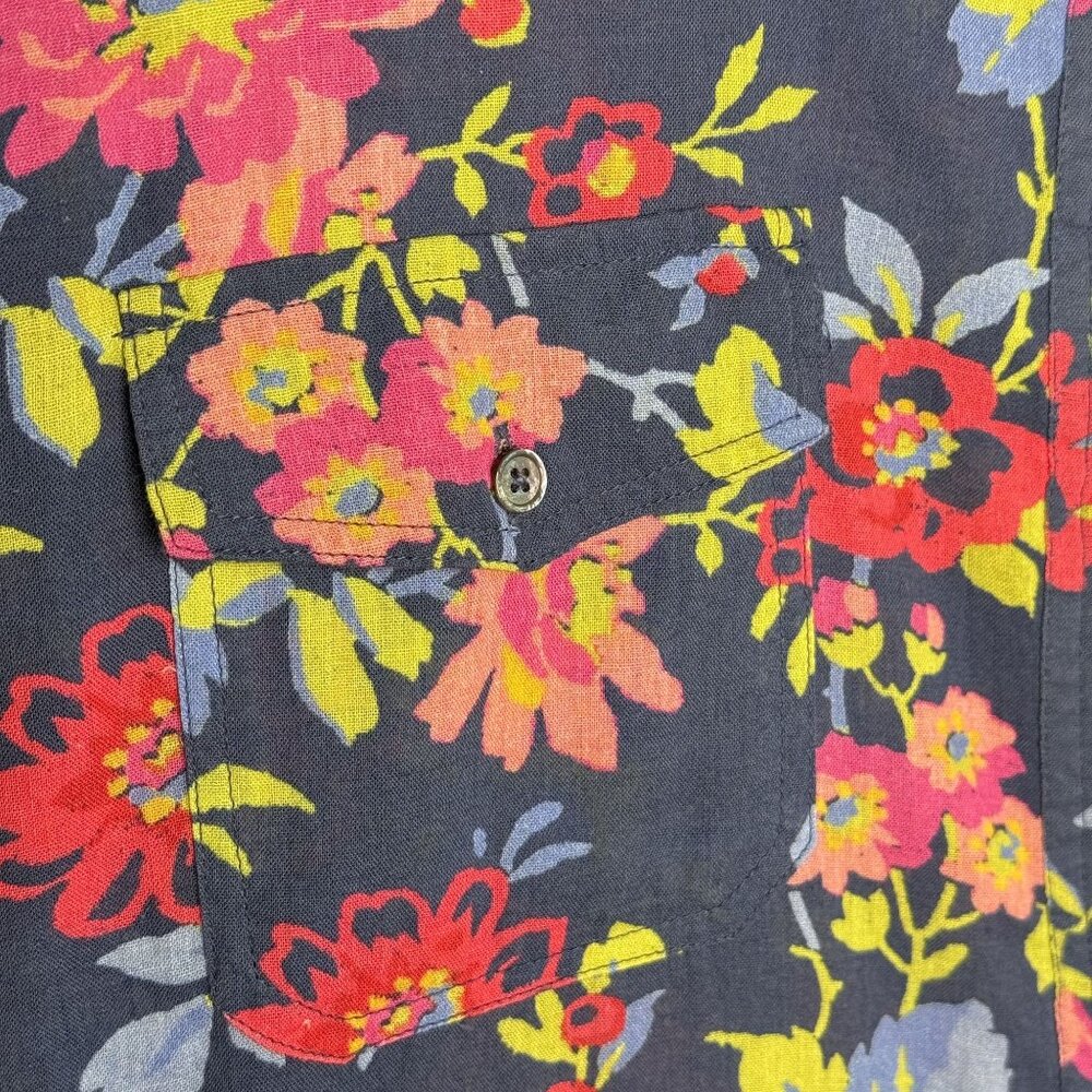 Sundance Floral Button-Up Long Sleeve Shirt, XXL - Picture 5 of 8